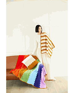 Stylecraft Squeeze Me DK Blankets and Cushion 10079 Crochet Pattern PDF  