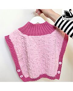 Cygnet Jellybaby Glitter CY1491 Girls Square Poncho Crochet Yarn Pack