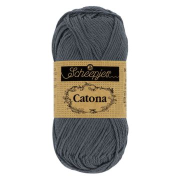 Scheepjes Catona 4ply 393 Charcoal 25g