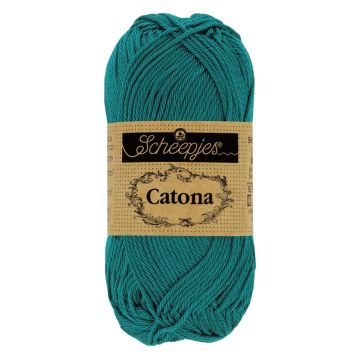 Scheepjes Catona 4ply 401 Dark Teal 25g