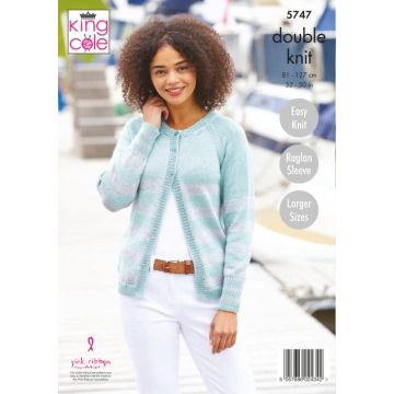 King Cole Cottonsmooth DK Sweater and Cardigan Pattern  