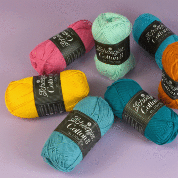 Scheepjes Cotton 8 4 Ply Yarn 50grm Ball