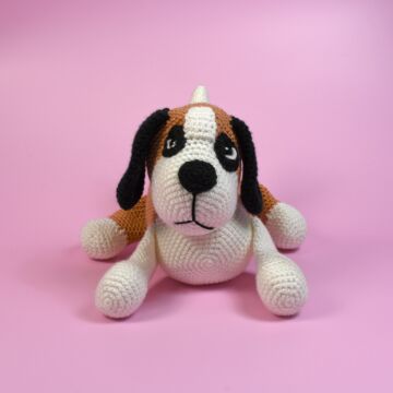 WoolPups St Bernard Crochet Kit by Heather C Gibbs in WoolBox Imagine Classic Anti-Pilling DK 