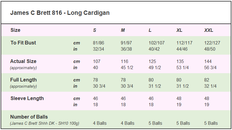 long 816 cardigan